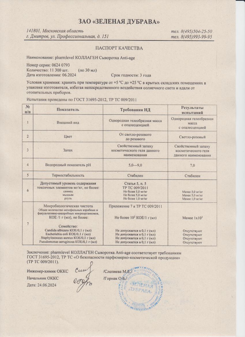 Паспорт №062024